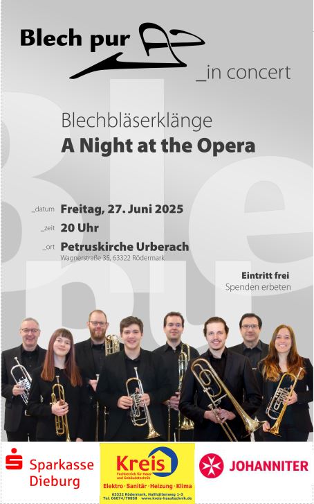 Einladung Konzert Blech Pur 2025